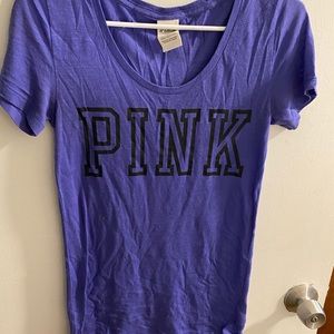 Purple Victorias secret pink t-shirt